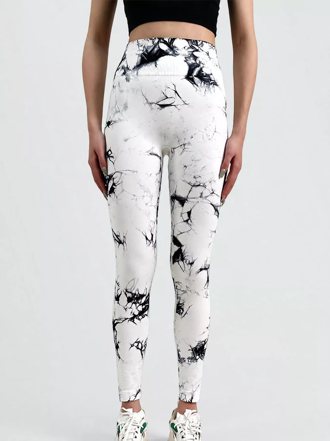 High-Waisted Tie Dye Seamless Active Leggings
